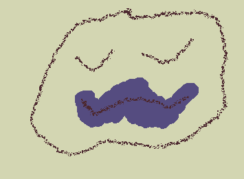 A little guy I made on wigglypaint.com